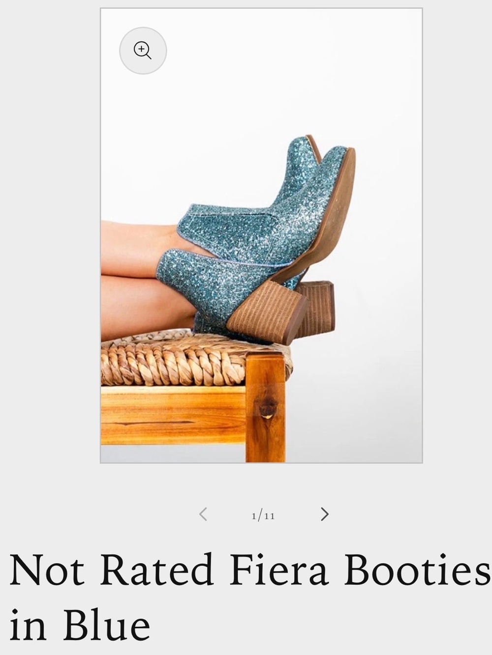 Not rated fires booties in blue size 8.5